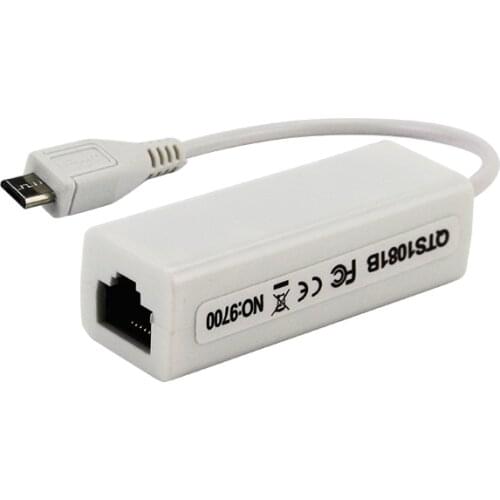 High Quality Micro USB Ethernet Adapter 10Mbps Network Ethernet Lan Cable Connect for PC Laptop for Raspberry Pi Zero 1.3/Zero W