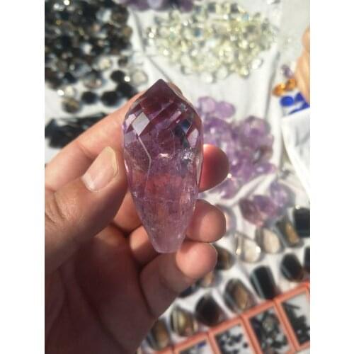 Beautiful Natural Amethyst Quartz crystal Stone Point Pendant Necklace Healing natural stones and minerals