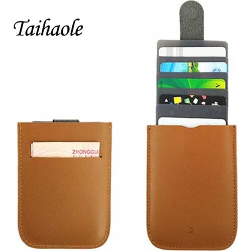 New Arrival DAX V2 Mini Slim Portable Card Holders Pulled Design Men Wallet Gradient Color 5 Cards Money Short Women Purse