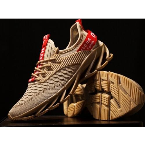 Fetchmous Fashion Popular Mens Sneakers Mesh Sports Shoes Comfortable Running Shoes Outdoor Men Athletic Shoes