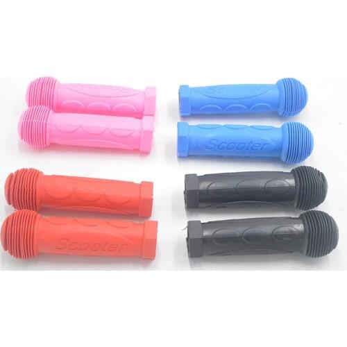 Anti-skid Skateboard Scooter Rubber Grip Handle scooter Handlebar Grips Cover For Child Kids Blue Red black pink scooter parts
