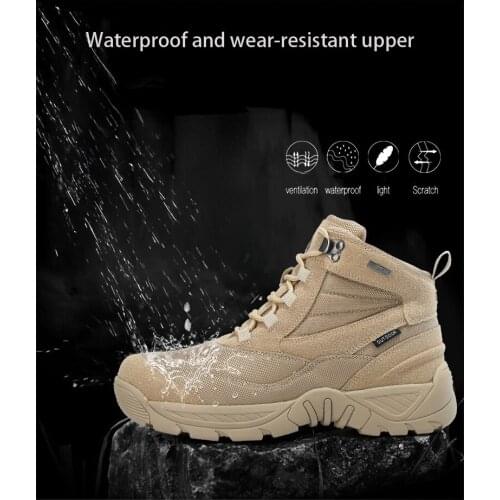 New Hiking Shoes Outdoor Mens Sports Shoes Combat Training Tactical Boots Warm Martin Boots