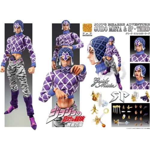 In Stock Original Medicos Anime JoJos Bizarre Adventure Guido Mista PVC Action Figure Collectible Model Toys