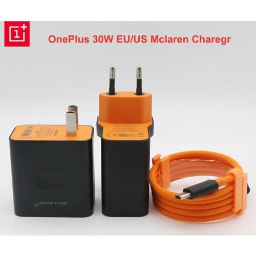Original Oneplus 8 Warp Charger 30W Mclaren Charge 5V/6A EU/US Power Adapter Type C Cable for One Plus 8 7t 7 Pro 6t 6 5t 5 3t