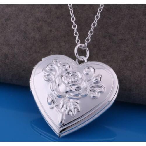 P382 Free Shipping silver plated pendants Necklace, silver plated fashion jewelry Large striped cards /anlajesa cacakrja