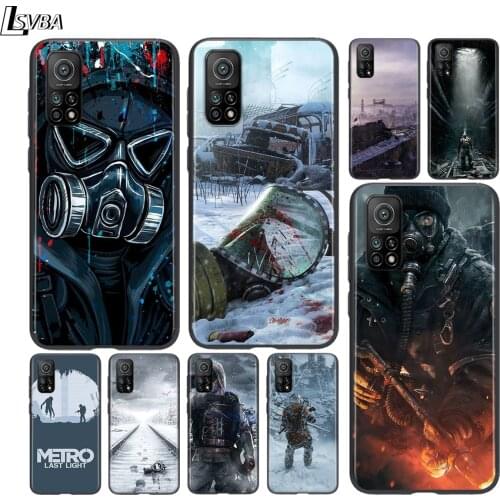 Hot Metro 2033 For Xiaomi Mi Poco F1 F2 X2 X3 M2 M3 Pro NFC 10T Pro Lite Note 10 Pro Mix 3 6 5 Black Phone Case