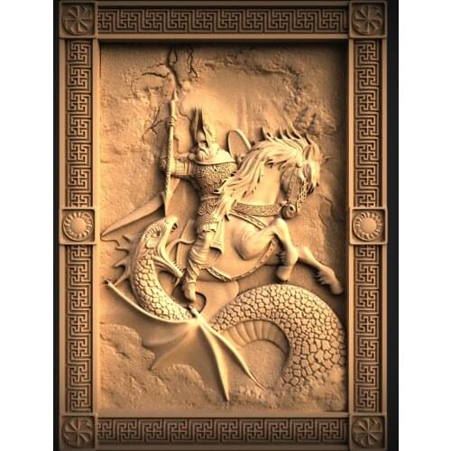 STL Relief Model 3D Model for CNC Router 3D Printer Artcam Aspire Bas Relief STL File Format 3D Carving Home Wall Decoration