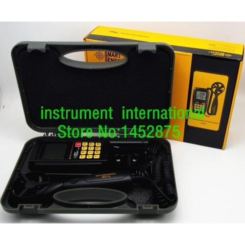 Smart Sensor AR856 Air-flow Anemometer 0.3~45m/s USB Transmission !!NEW