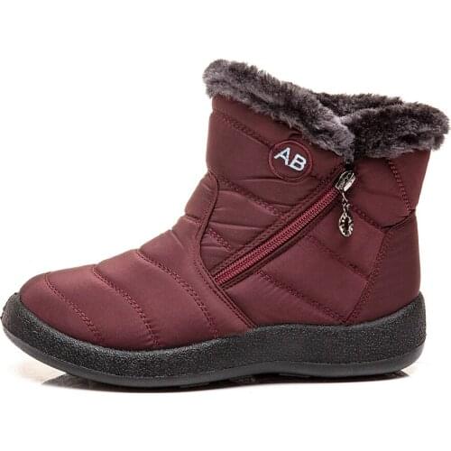 Women Boots 2020 Fashion Waterproof Snow Boots For Winter Shoes Women Casual Lightweight Ankle Warm Winter Boots