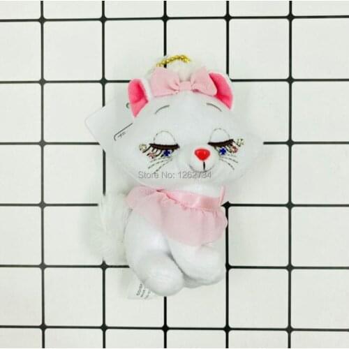 10/Lot Marie cat 10CM Plush Keychain Pendant Figure Toy Retail