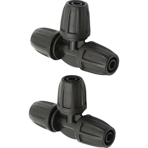 3/8 inch garden hose tee water splitter 8/11 water tee barb T Connector 3-Way Thread Lock Barbed Connector 25pcs