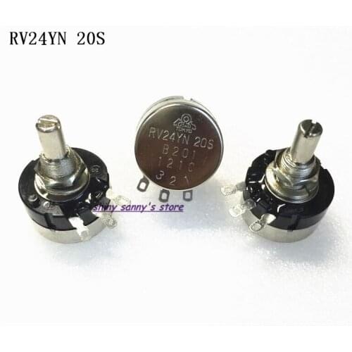 3pcs/Lot RV24YN 20S B501/ B502/ B503/ B504 Ohm Single Turn Carbon Film Rotary Taper Potentiometer Variable Resistor Brand New