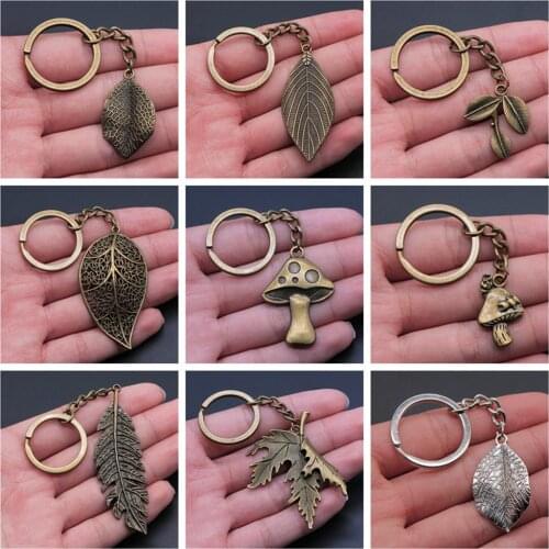 1 Piece Keychain Plants And Leaves key-rings fashion hot sale key-rings key chain car car key chain