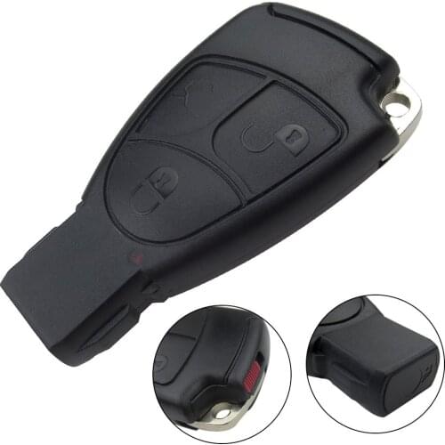 Lockartist Smart Car Remote Key Case Fob For Mercedes Benz MB CE ML S SL SLK CLK AMG Soft 3 Buttons With Battery Cover And Blade