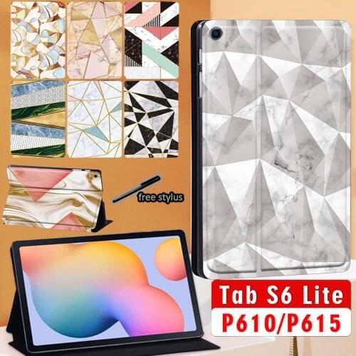 Tablet Case for Samsung Galaxy Tab S6 Lite 2020 10.4 Inch SM-P610 SM-P615 PU leather Stand Protective Shell Cover