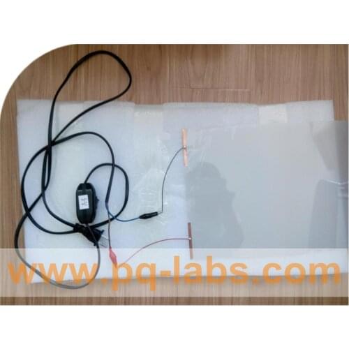 DfLabs white PDLC Switchable smart film sample is about 21cm*15cm or 8" * 5" for A5 size for rear projection screen film