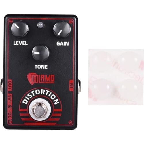 Dolamo D-4 High Gain Distortion Guitar Effect Pedal True British Style Effect Pedal with True Bypass for Electric Guitar