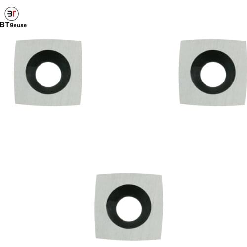 3pcs 11mm Square with 50mm Radius Carbide Insert Cutter(11mmX11mmX2mm)4-Edge for Wood Lathe Rougher Turning Tools