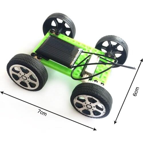 DIY Solar Toy Car Assemble Solar Vehicle Mini Solar Energy Powdered Toy Racer Child Kid Solar Educational Toy Model Assemble Toy