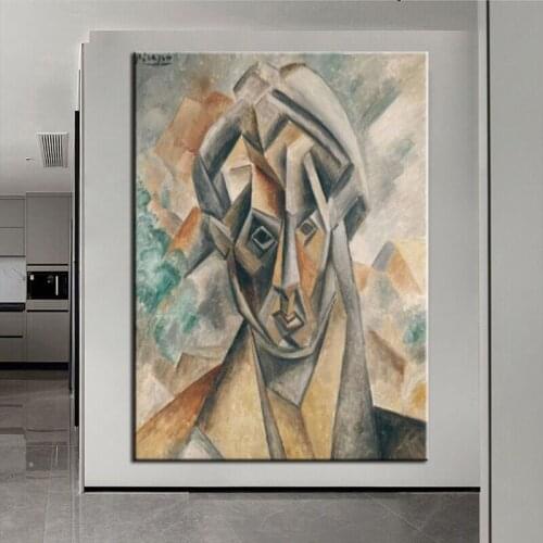 Handmade Picasso Style Oil Paintings Art Modern Retro Abstract Figures Wall Pictures For Living Room Decor Large Size Frameless
