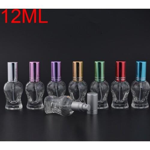 MUB - 10ml Glass Refillable Atomizer Perfume Bottle Mini Portable Spray Pump Parfum Bottles Travel Case High Quality