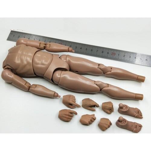 1/6th KLG-R023 Old Vintage Ming Dynasty General Male Body Figures With Hands Foot Model Fit For Usual 12inch Body Accessories