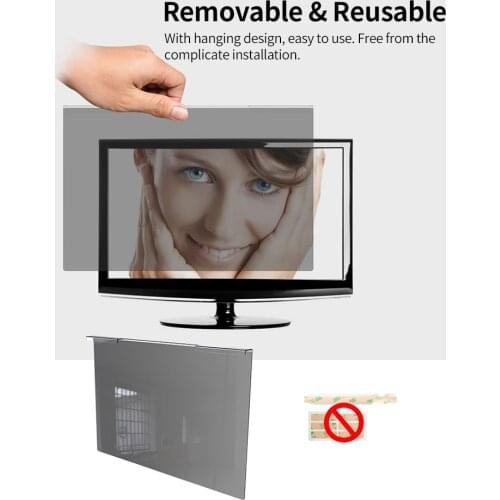 Widescreen Monitor Hanging Privacy Screen Filter Anti UV Film High-transmittance Eye Protection Film for 23-24'' Desktop Monitor
