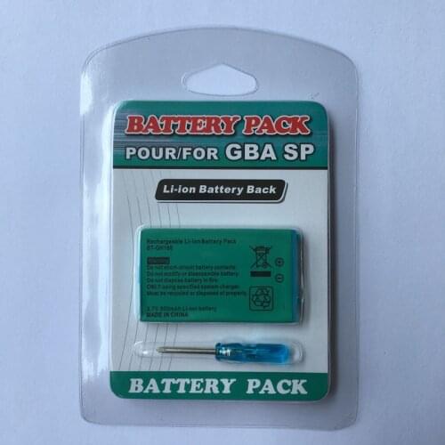 Brand New 3.7V 800mAh Rechargeable Battery Power Pack Replacement with tool For Nintendo Gameboy Advance GBA SP