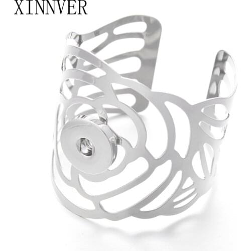 New Snap Bracelet&Bangles High Quality Metal Charms Bracelets For Women Fit 18mm Snaps Button Jewelry