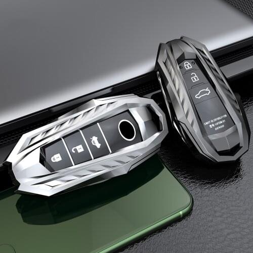 New Zinc Alloy Car Key Case Cover Shell For Toyota CHR C-HR Prado Prius Camry Corolla RAV4 2017 2018 2019 Accessories