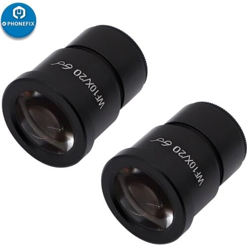 Diameter 30.0mm Wide Angle Eyepiece WF10X/20 WF20X/10 Zoom Magnification High Eyepoint Ocular For Stereo Microscope Optical Lens