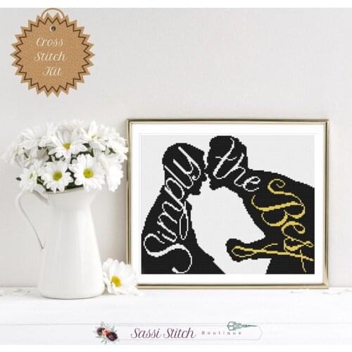 Hot Embroidery David and Patrick Counted Cross Stitch Pattern Maker Online with 100% Cotton Floss & Free Shipping for Home Decor