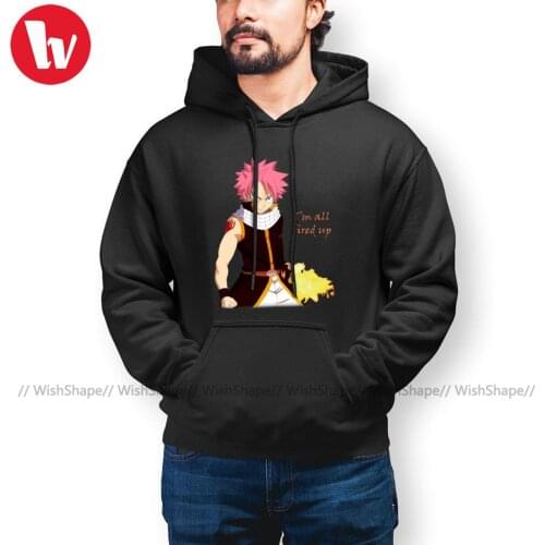 Popular Akame Ga Kill Akame Hoodies Natsu Fired Up Hoodie Outdoor Winter Hoodies Long Sleeve Cotton Pullover Hoodie