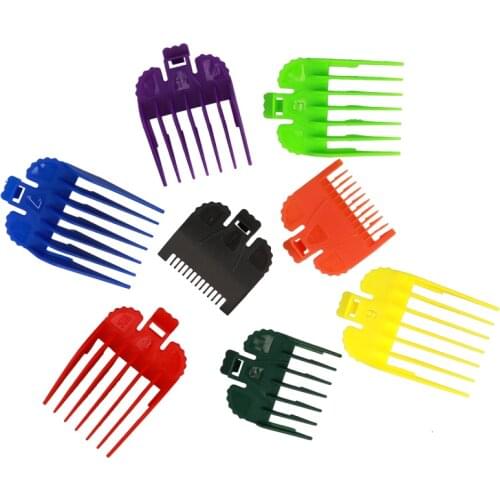 Wholesale Professional 8 Size Barber Clipper Guards Comb Cutting Hair Clipper Guides Limit Comb for Wahl Trimmer