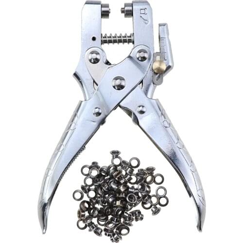 Hand Pressure Pliers A007 Punch Pliers Ordinary Carbon Steel A3 Rivet Punch Pliers 165MM Chrome-plated Hole Pliers