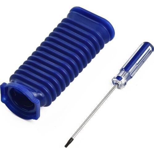 Hose+Screwdriver Suitable For Dyson V6 V7 V8 V10 V11 DC74 Soft Velvet Roller Suction Blue Hose Household Cleaning Parts Replac
