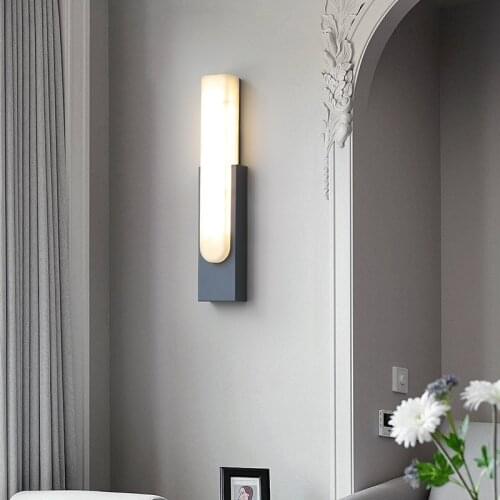 Modern Led Resin Wall Lamp Nordic Living Bedroom Staircase Aisle Hotel TV Background Lighting Fixture Sconce Indoor Decor Lamp