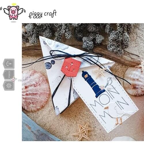 Piggy Craft metal cutting dies cut die mold Sailing flag banner Scrapbook paper craft knife mould blade punch stencils dies