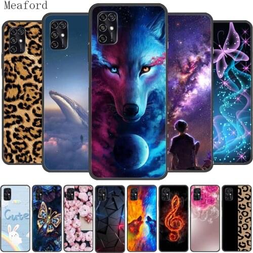 For Blade V2020 ZTE Blade V2020 Smart Case Black Bumper Silicon Phone Case For ZTE Blade V2020 Smart 8010 Case TPU Cartoon Funda