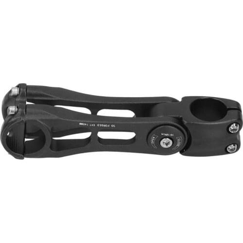 Aluminum Alloy Bike Stem Mountain Bicycle Angle Adjustable Handlebar Riser Fork Stem 31.8x145mm Bicycle Handlebar Stem