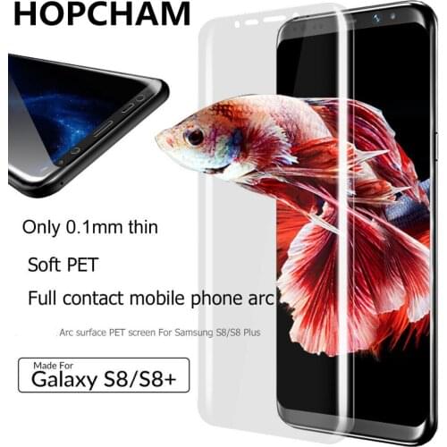For Samsung Galaxy S9+ S7 Edge S6 S8 Plus Note 8 Screen Protector Pet Film Full Cover (Not Tempered Glass)3D Curved Round Edge