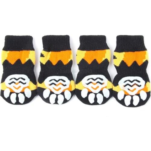Factory Price! Hot Dog Pet Non-Slip Socks S M L XL Multi-Colors -Puppy Shoe Doggie Clothes
