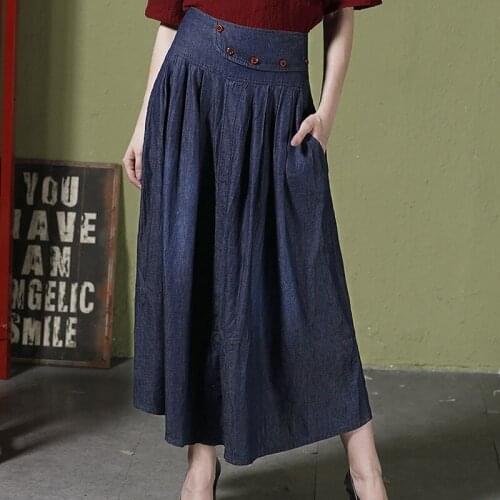 Plus Size 6XL Hot Sale Women Skirts Loose Fit Casual Vintage Preppy Style Pleated Faldas Streetwear High Waist Belted Jupe Femme