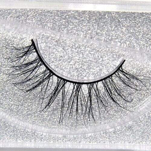 1pc natural False Eyelashes 3D Mink Lashes Luxury Hand Made Mink Eyelash High Volume Cruelty Free Mink Eyelashes Upper Lash A20