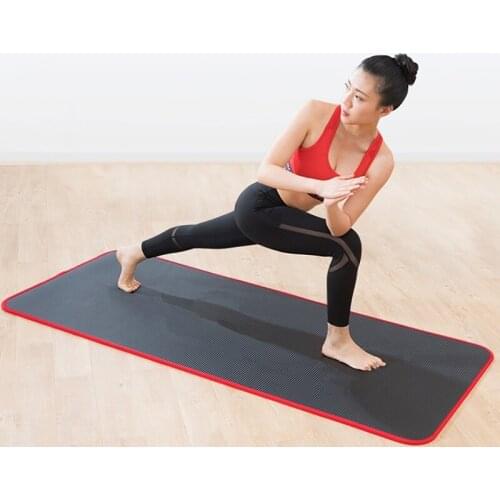 10mm Multifunctional Non-slip Yoga Mat Fitness Sports Yoga Mat Beginner Thicken Edge Covered Outdoor Slim Yoga Gym Exercise Mats