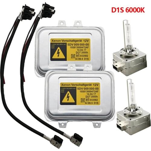 2sets New 12767670 5DV00900000 5DV009000-00 HID Xenon Headlight Ballast with wires +D1S HID Blubs For many cars
