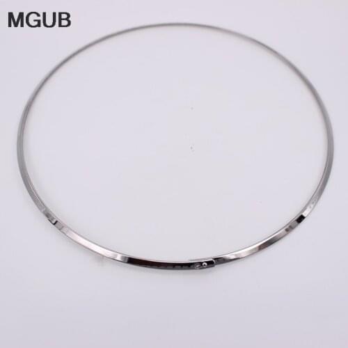 MGUB 2017 Fashion Gold Color Statement Necklace Girl Punk collar Choker Necklace Women 316L Stainless Steel Jewelry NN21