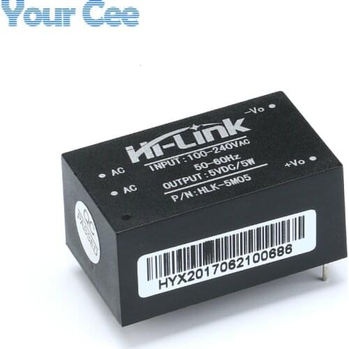 5pcs Original HLK-5M05 AC-DC 220V to 5V 5W Isolated Power Supply Module Intelligent Household Switch Step Down Buck 100V-240V