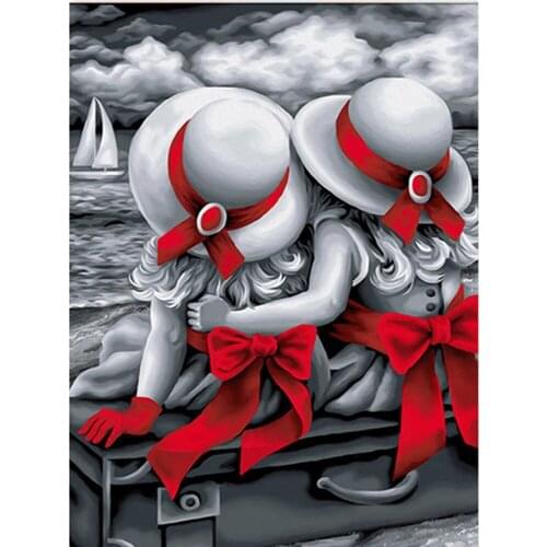 DIY Diamond Painting Full Drill Girl Picture Of Rhinestones Embroidery Portrait Decor For Home Wall Art