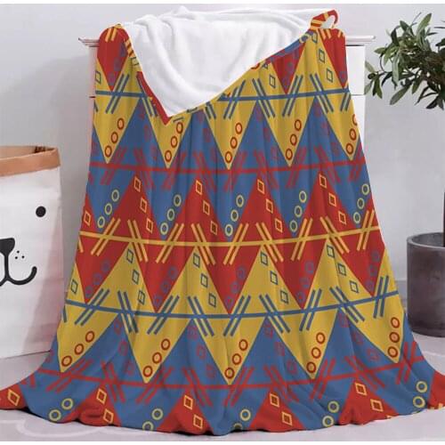 Bohemian Fashion Print Symbol Plush Throw Sofa Blanket Fleece Blanket Bedding Sofa Leisure Wool Soft Blanket Home Decor